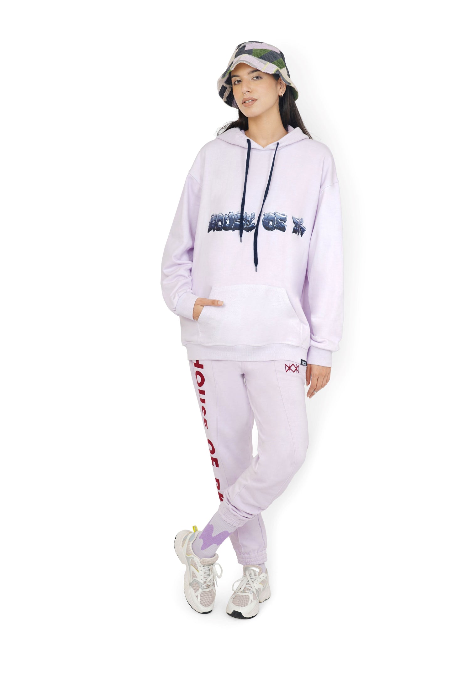 Misty Purple HDK Graffiti Hoodie & Trackpant Set