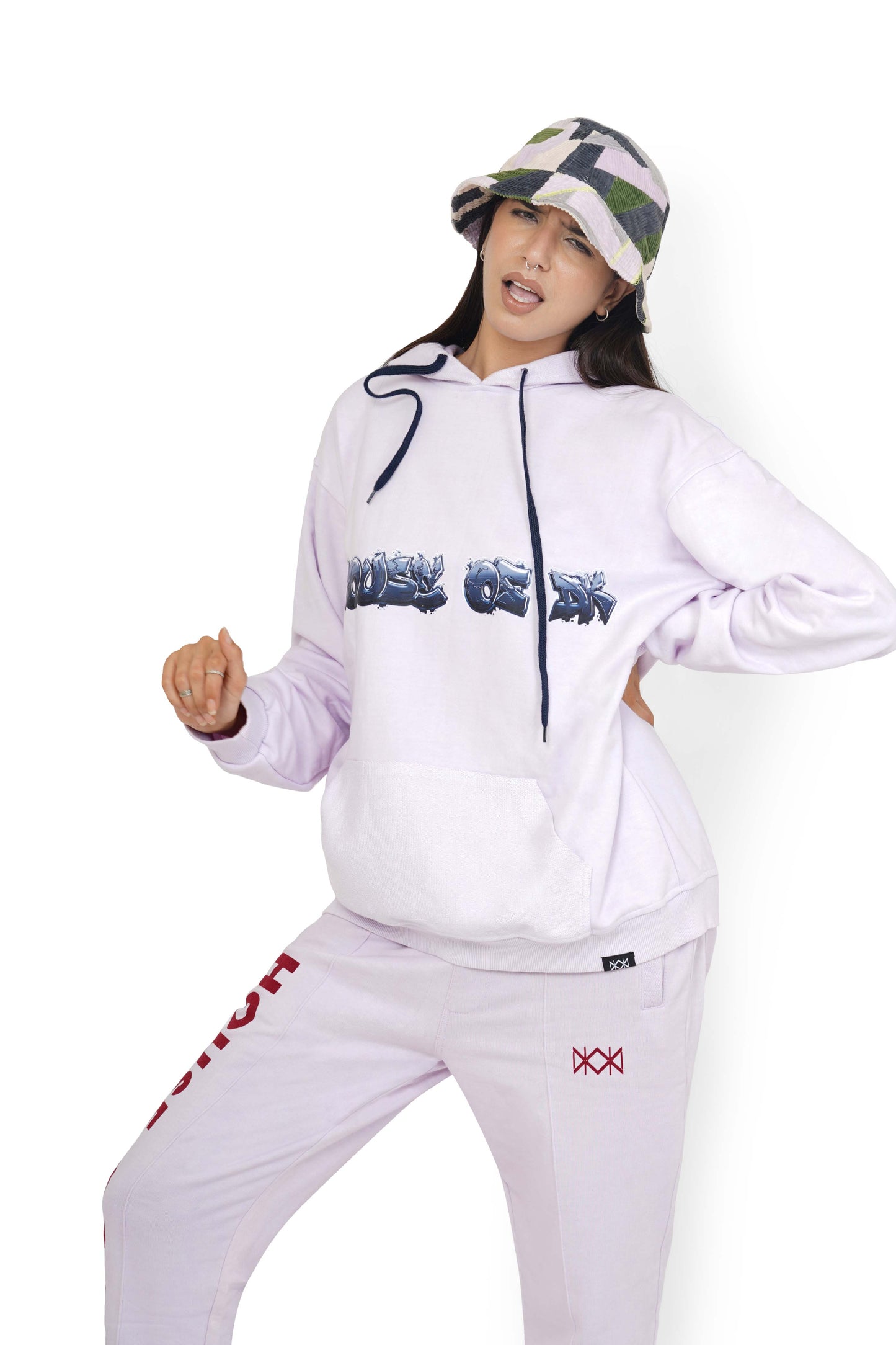 Misty Purple HDK Graffiti Hoodie & Trackpant Set