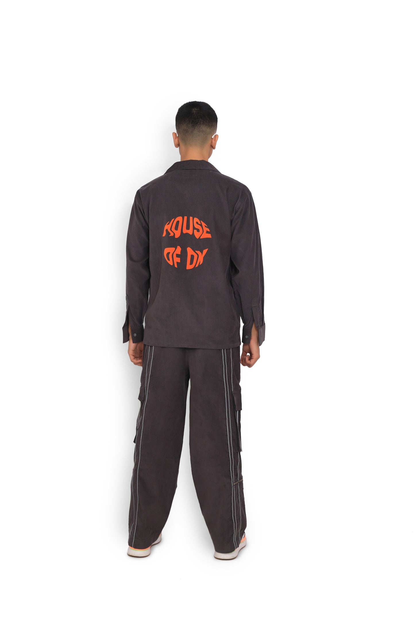 Grey Cargo Reflective Pants