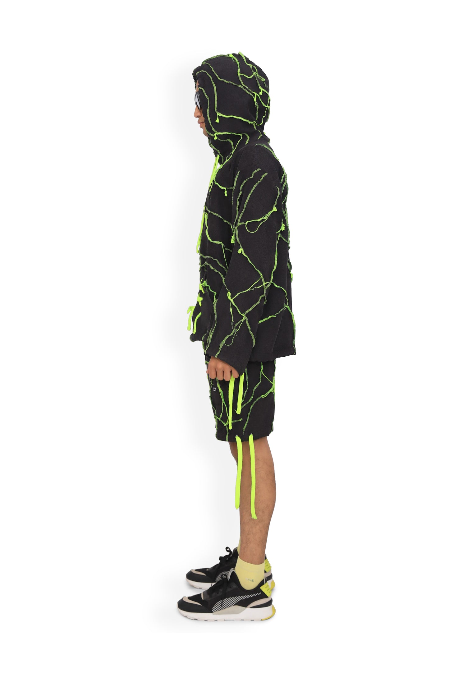 Grey Threaded Map Hoodie - One of One piece