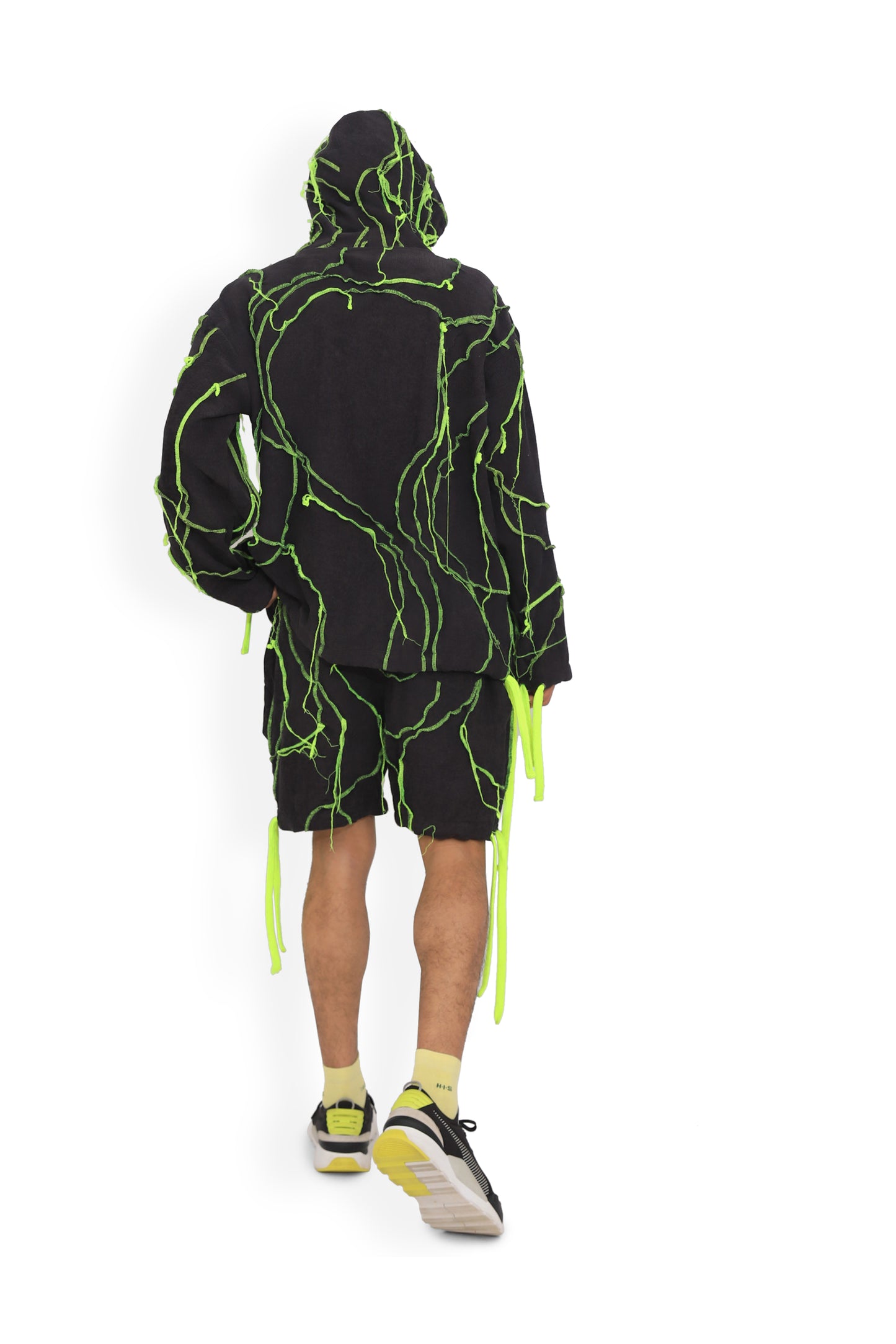 Grey Threaded Map Hoodie - One of One piece